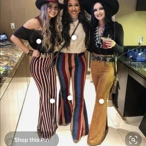 Suede Tan Bell Bottoms Size 0